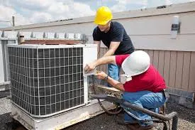 Rooftop HVAC service